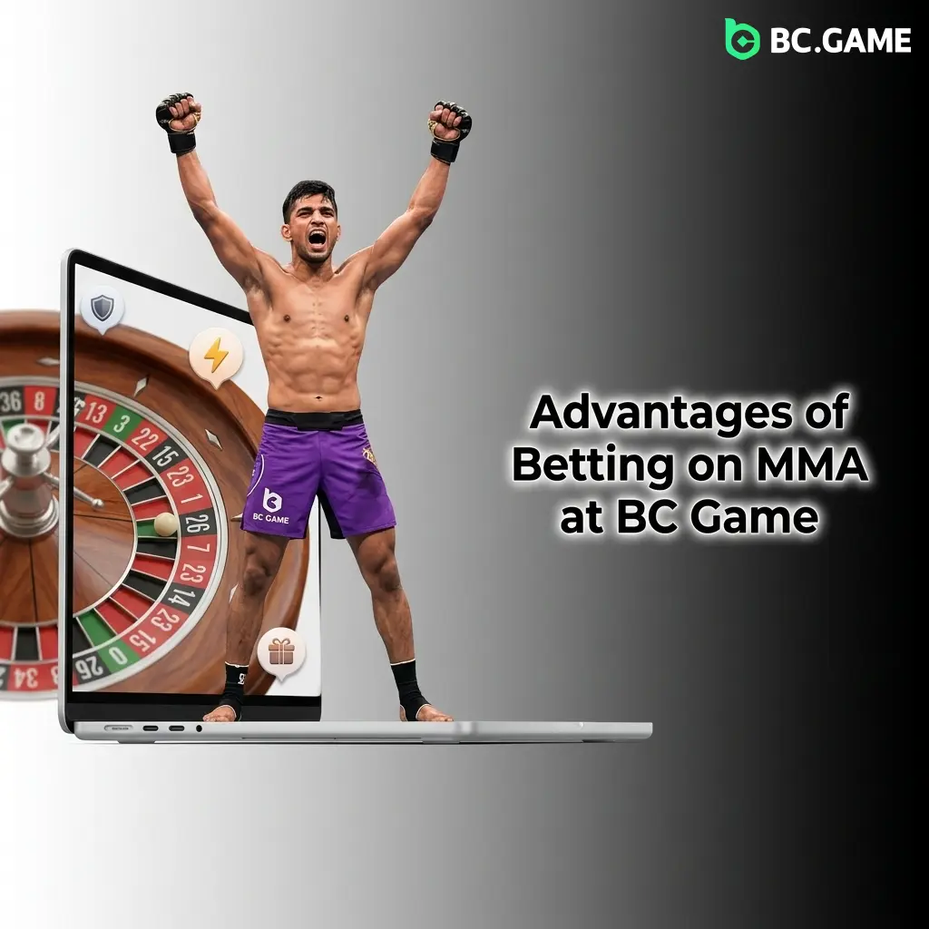 BC Game MMA betting advantages including live odds, INR deposits, crypto payouts, and UFC markets for Indian bettors