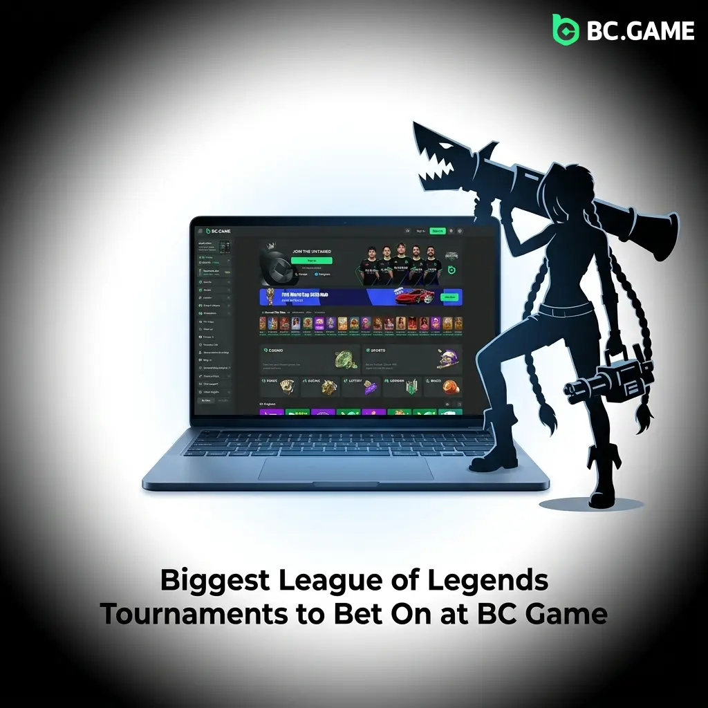Major League of Legends tournaments to bet on at BC Game including Worlds, MSI, LCK, LPL, and LEC