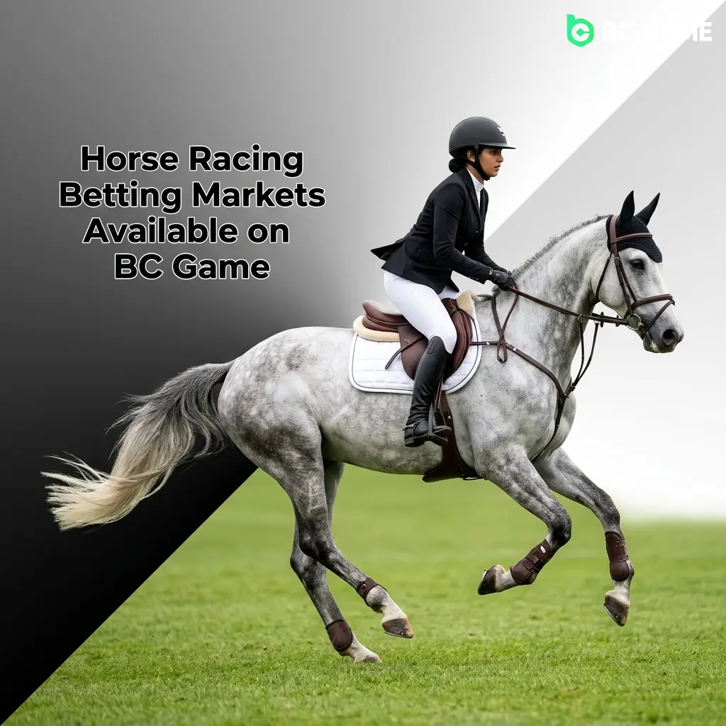 BC Game horse racing betting markets including Win, Place, Show, Exacta, Trifecta, and Each-Way options