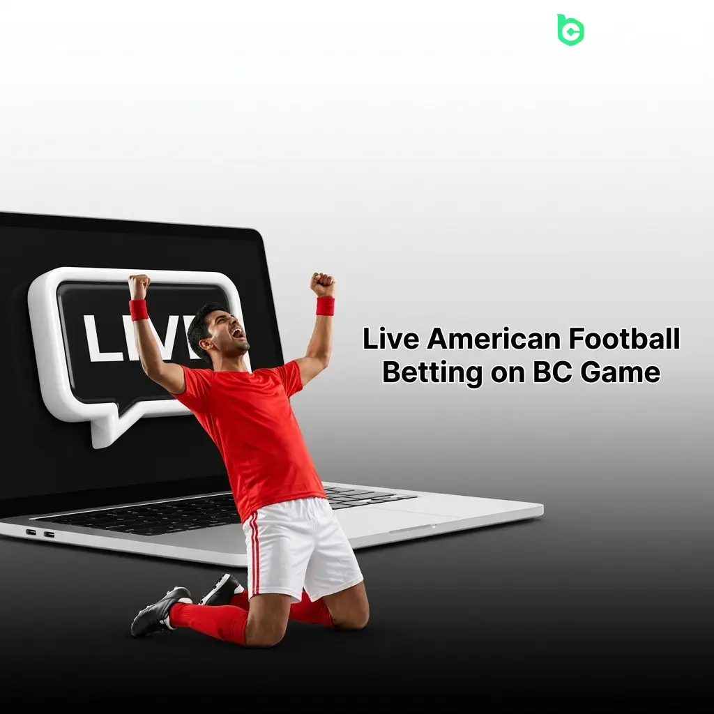 Live American football betting on BC Game with NFL odds, spreads, and in-game stats on desktop and mobile app