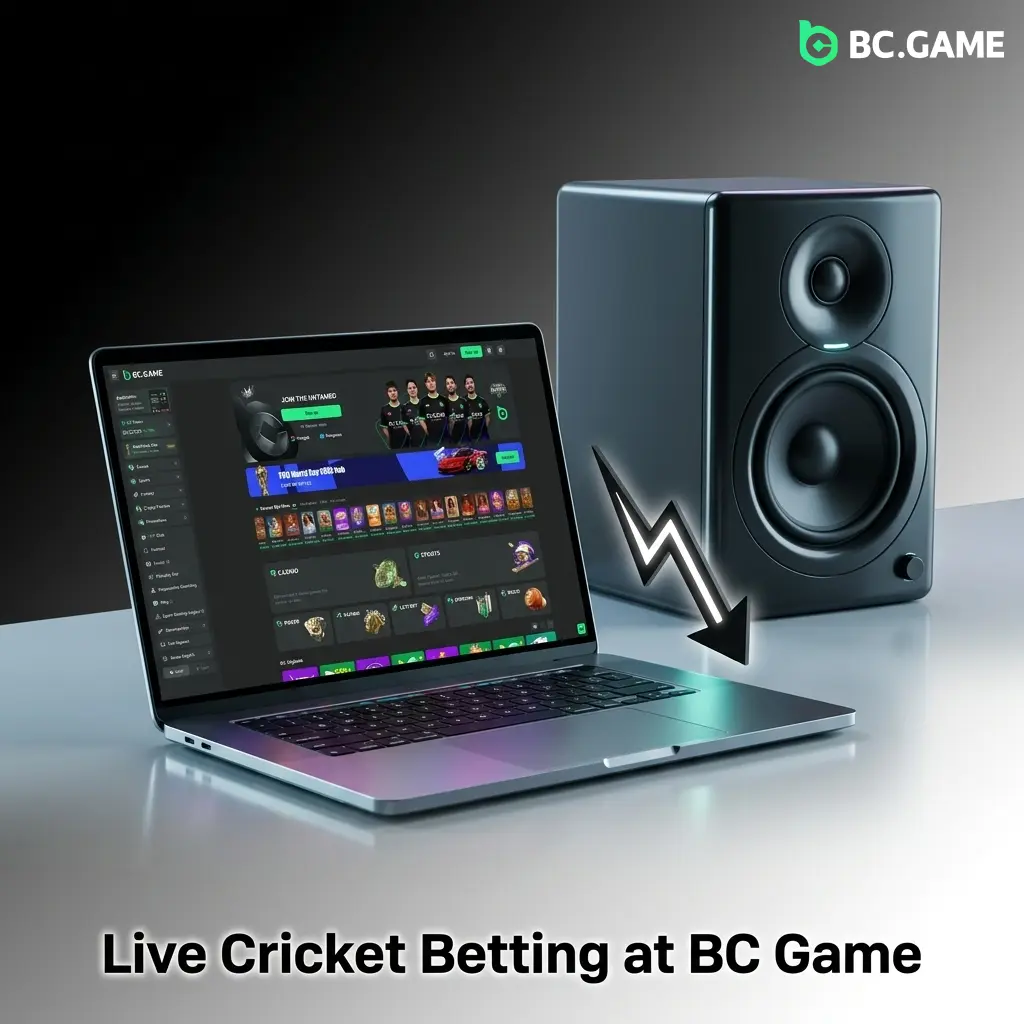 BC Game live cricket betting interface showing ball-by-ball odds updates and in-play markets for IPL and international matches
