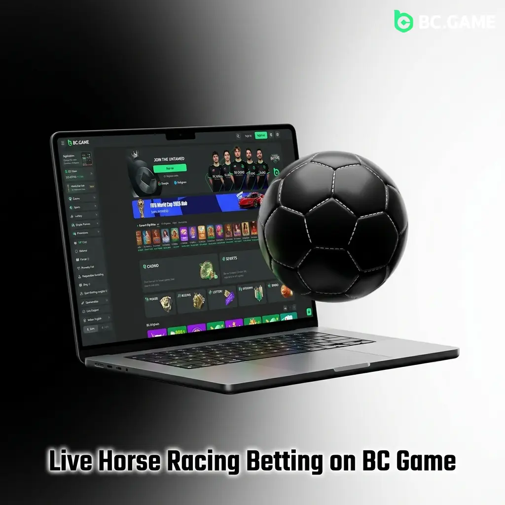 Live horse racing in-play betting on BC Game with real-time odds, cash-out, and multi-race international coverage.